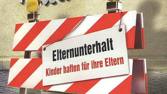 Warnschild Elternunterhalt